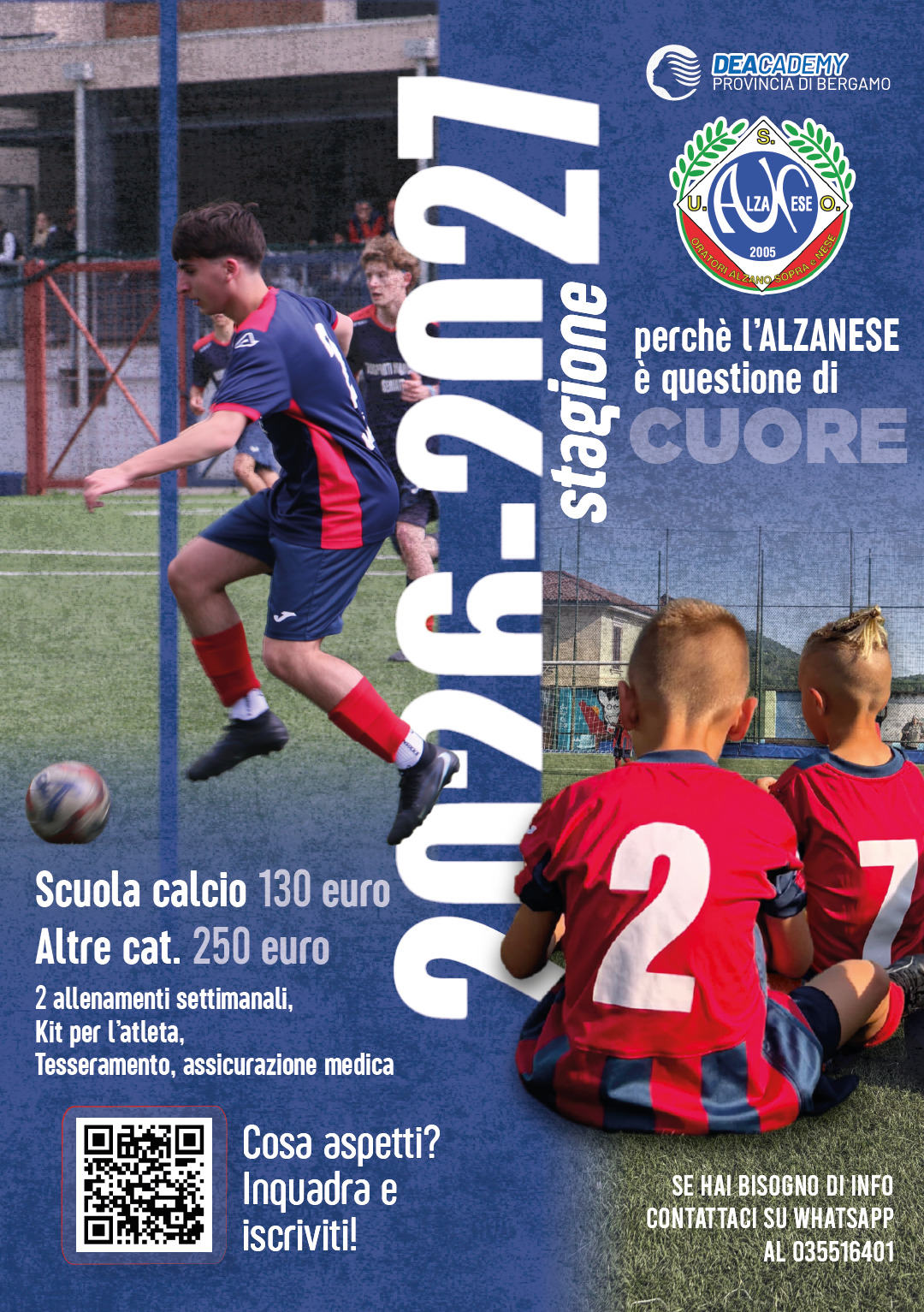 scuola calcio e settore giovanile oratori alzano e nese